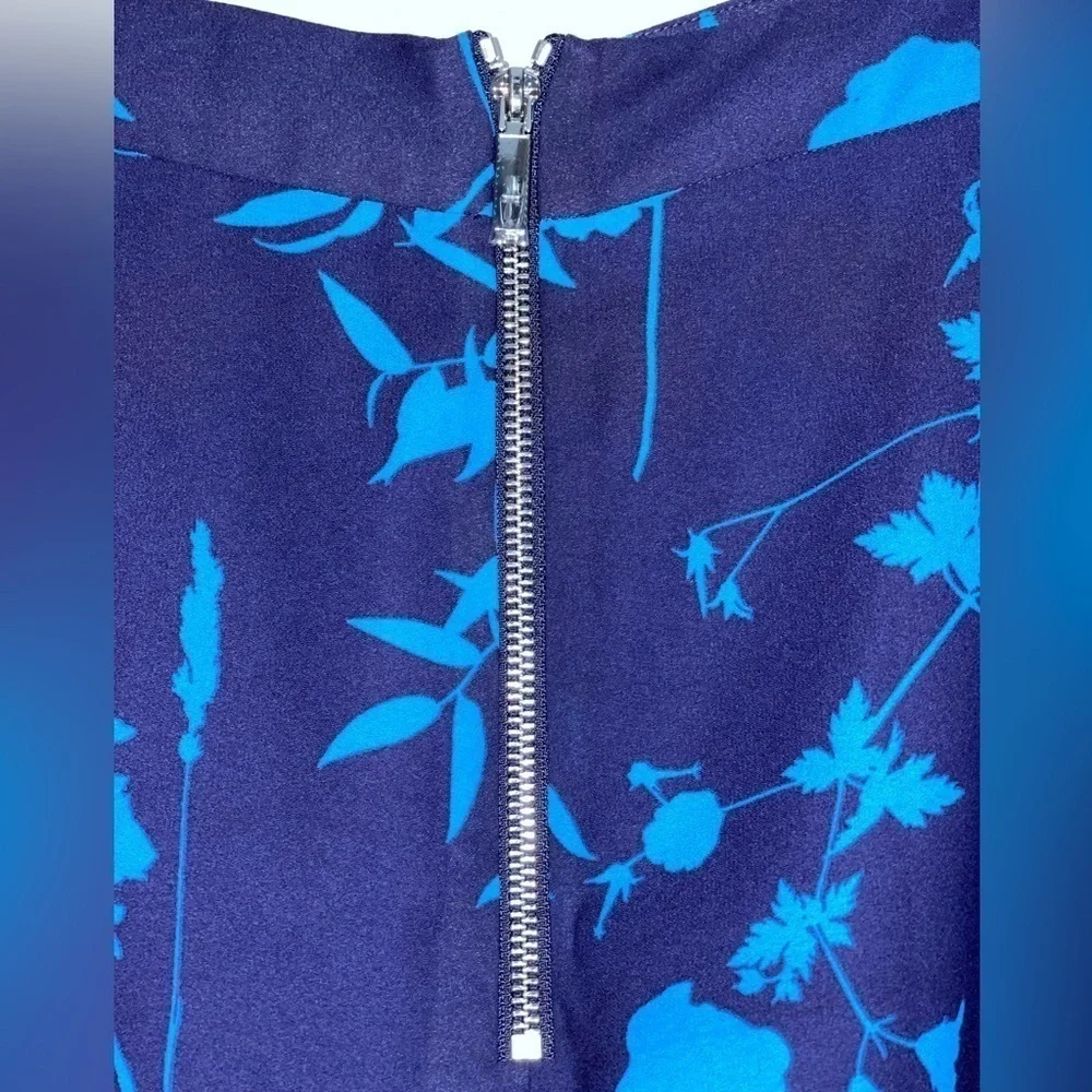 Ted Baker Selaah Bluebell Side Slit Midi Skirt Sz. 12 NWT